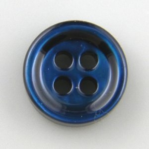 画像1: I17-3mm厚 インディゴブルーカラー　本貝ボタン　 (1)